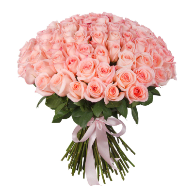 Букет из 101 розовой розы – символ бесконечной нежности Ломоносов Санкт-Петербург